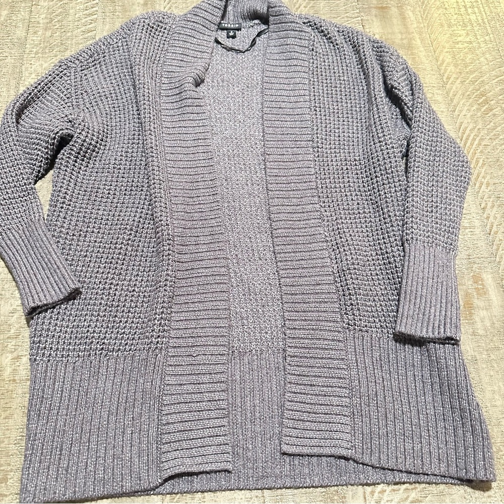 Torrid Gray cardigan Women’s size 0 (Large)